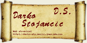 Darko Stojančić vizit kartica